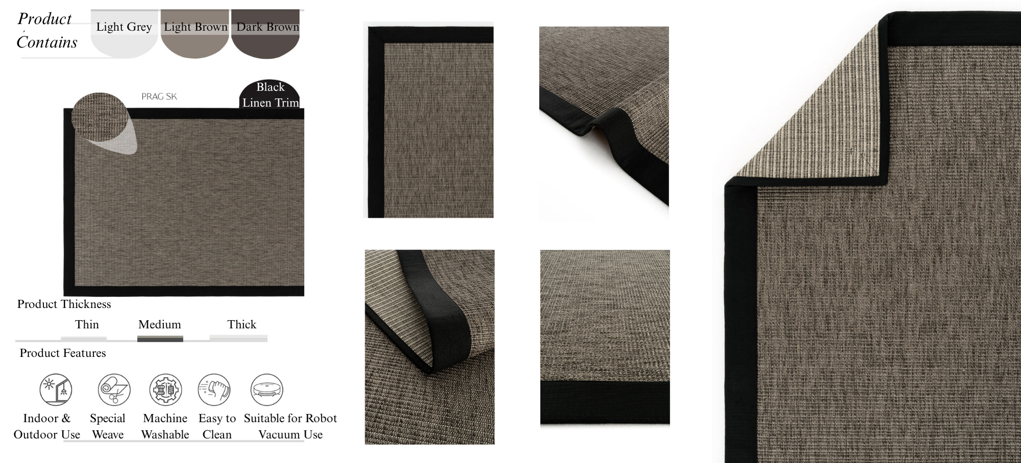 PRAGUE BLACK LINEN thumbnail 2